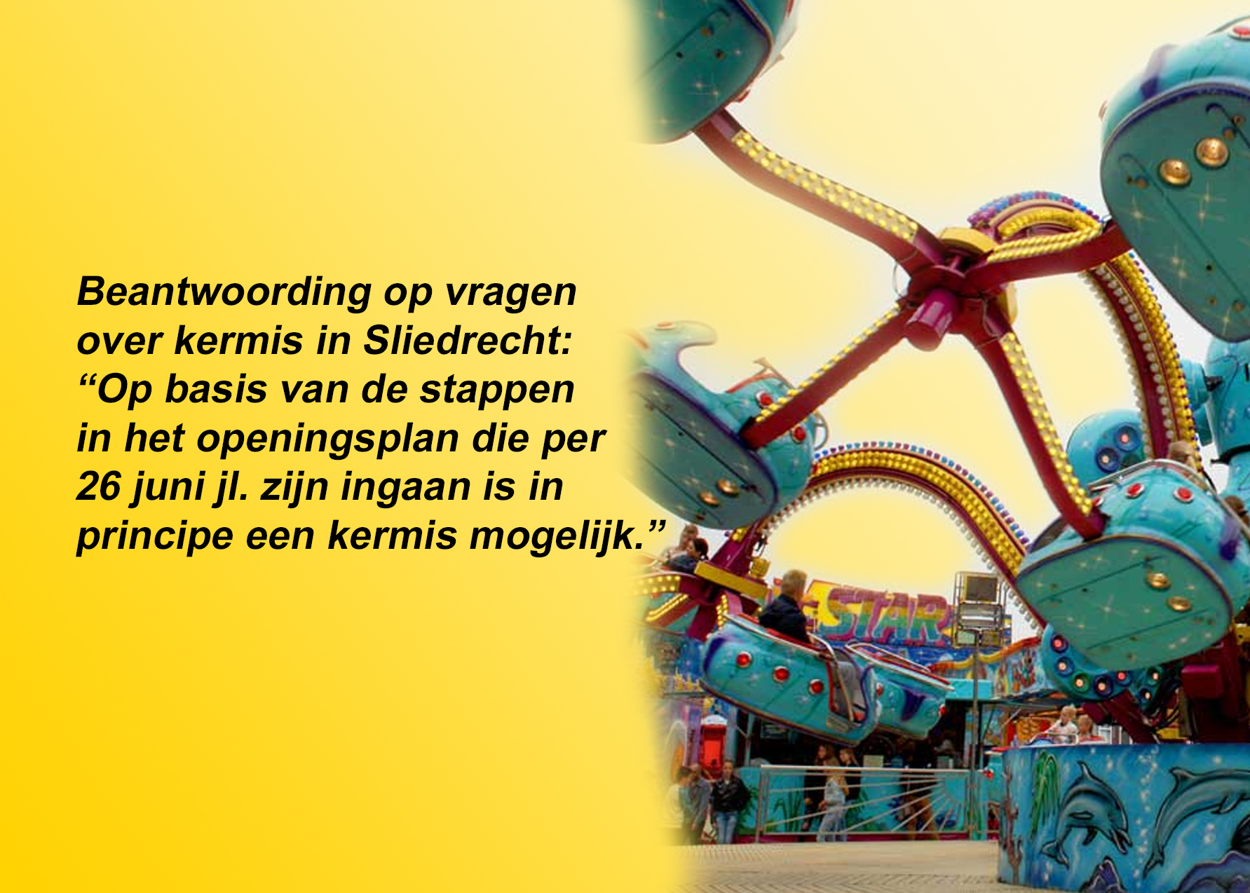 Beantwoording Kermis 2021 in Sliedrecht